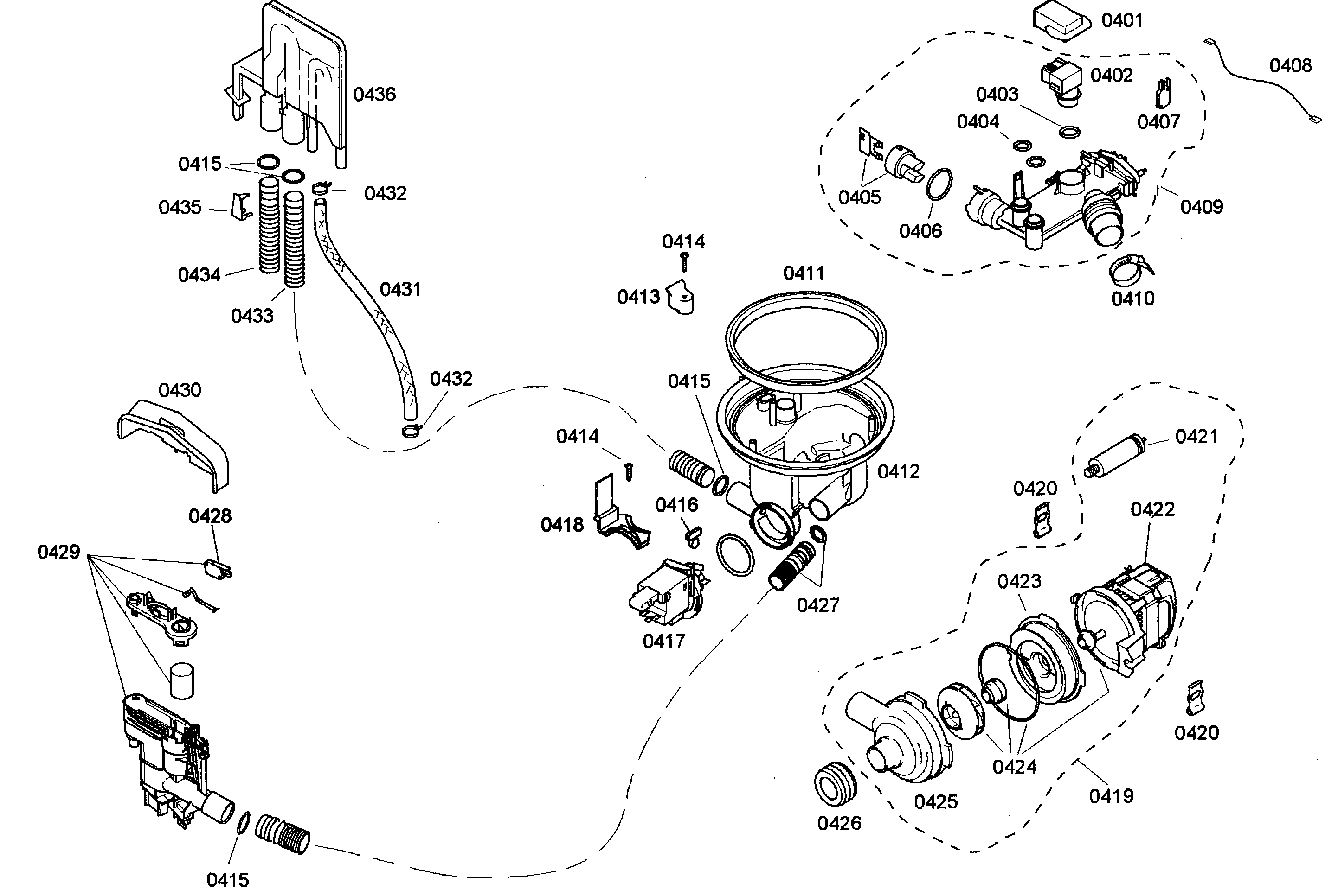 Bosch SHE44C06UC/17 pump diagram