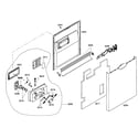 Bosch SHE44C05UC/43 door assy diagram