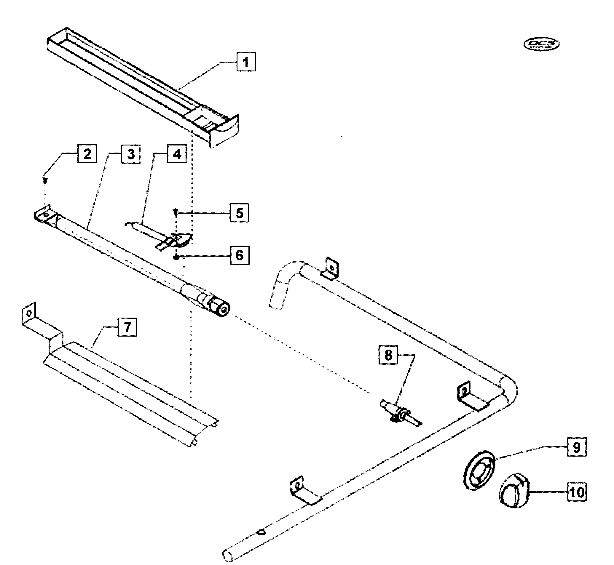 DCS BGB48-BQRN-70494A smoker diagram