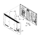 Sony KDL-55EX501 rear cabinet diagram