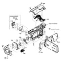 Sony HDR-XR550V right cabinet diagram