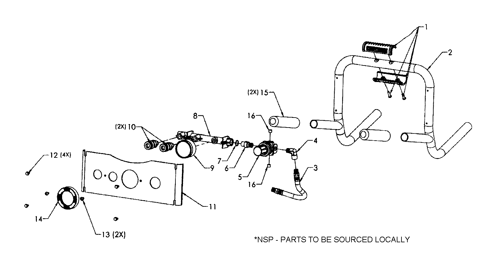 Craftsman 92116472 handle assy diagram