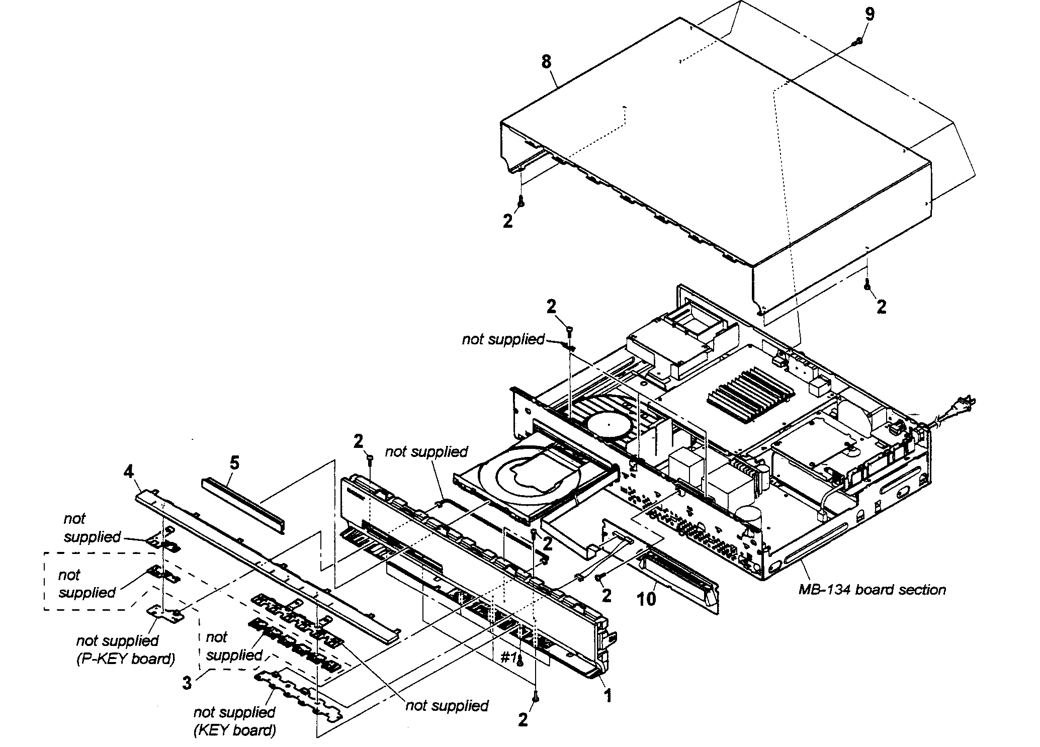 Sony HBD-E370 cabinet parts diagram