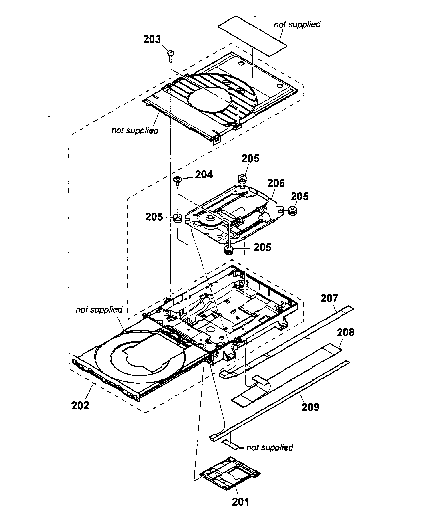 Sony HBD-E370 drive assy diagram