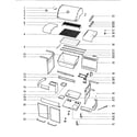Weber E-310LP gas grill diagram