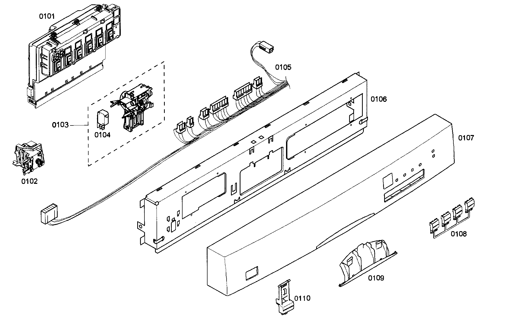 Bosch SHE45C05UC/40 control panel diagram