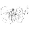Bosch SHE45C05UC/40 cabinet assy diagram