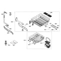 Bosch SHE45C05UC/40 racks assy diagram