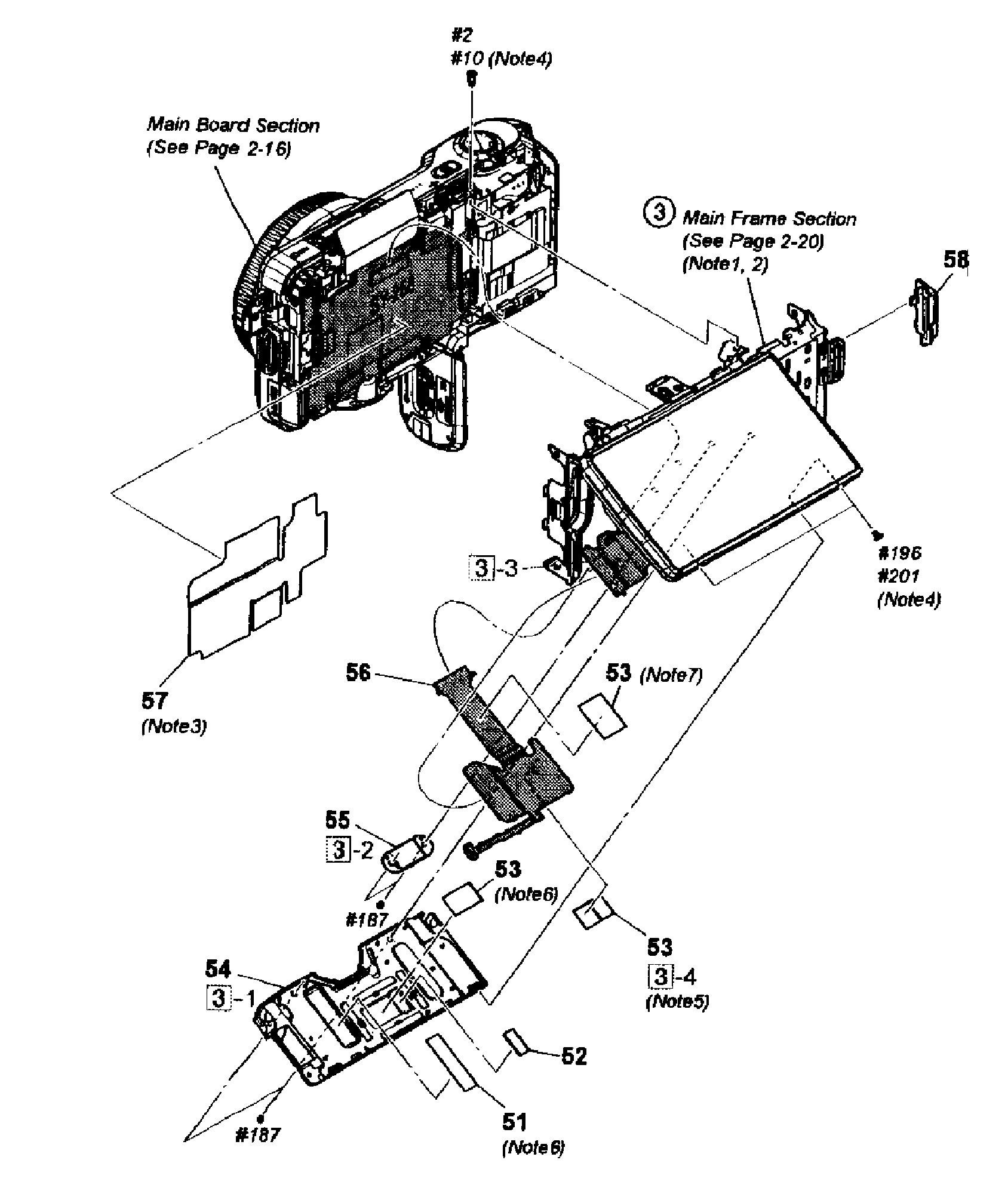 Sony NEX-3K lcd section diagram