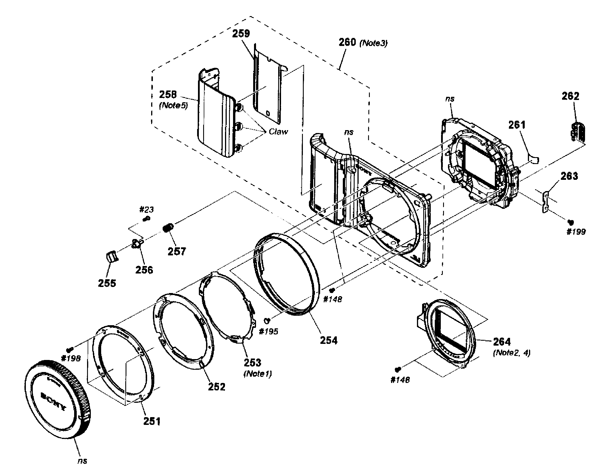 Sony NEX-3K fr cabinet diagram