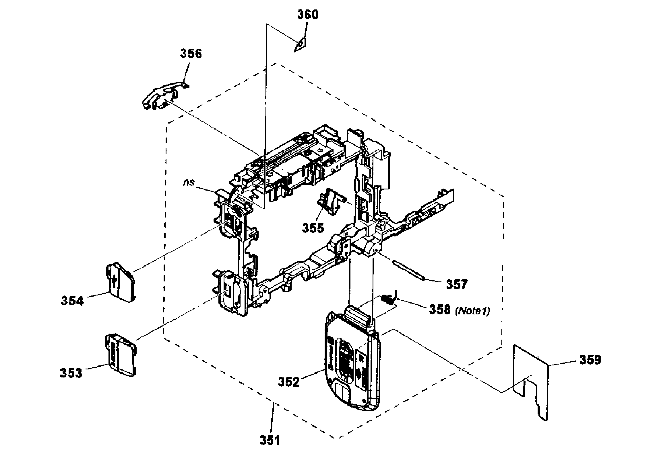 Sony NEX-3K sy holder diagram