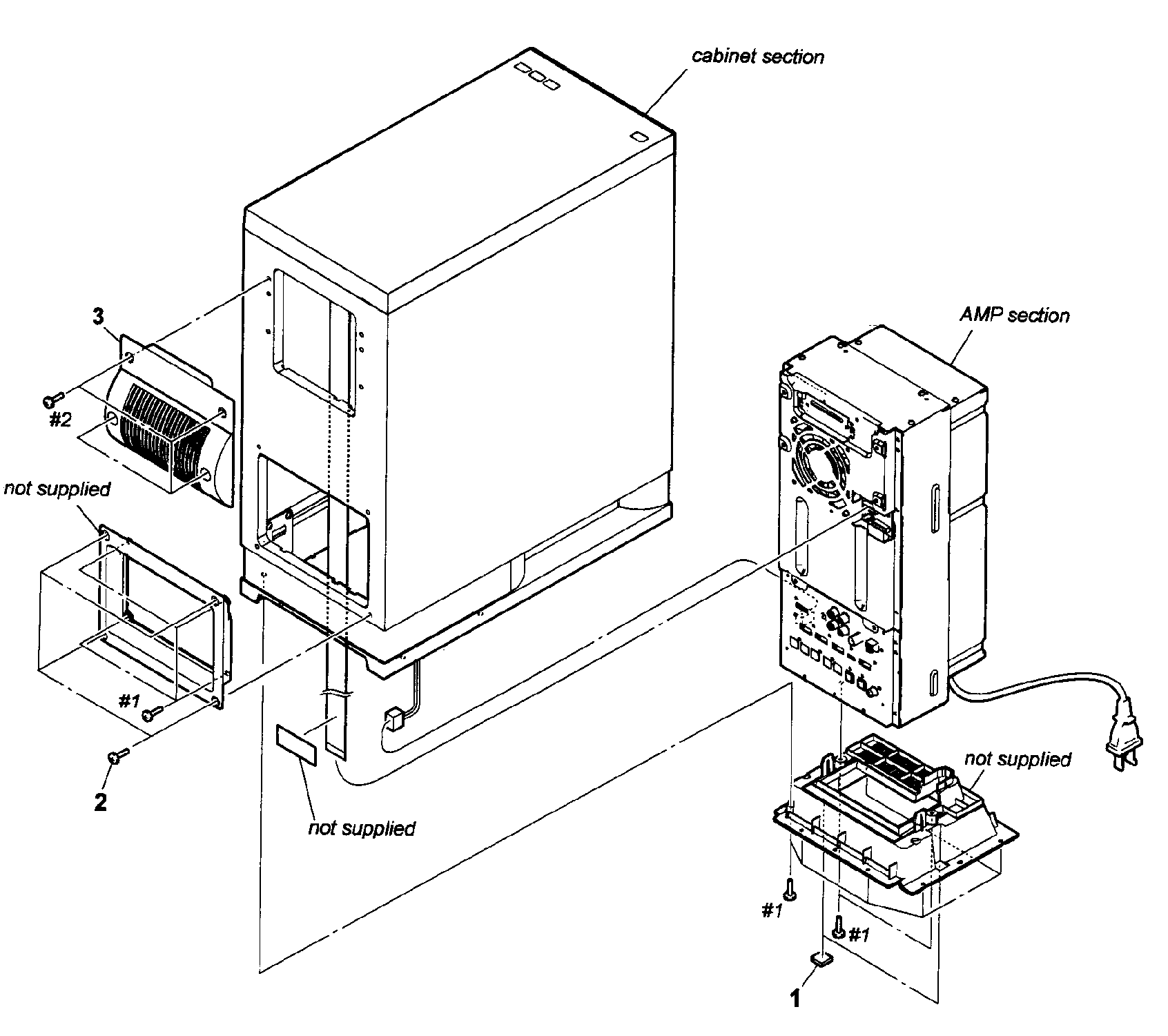 Sony SA-WCT350 overall view diagram
