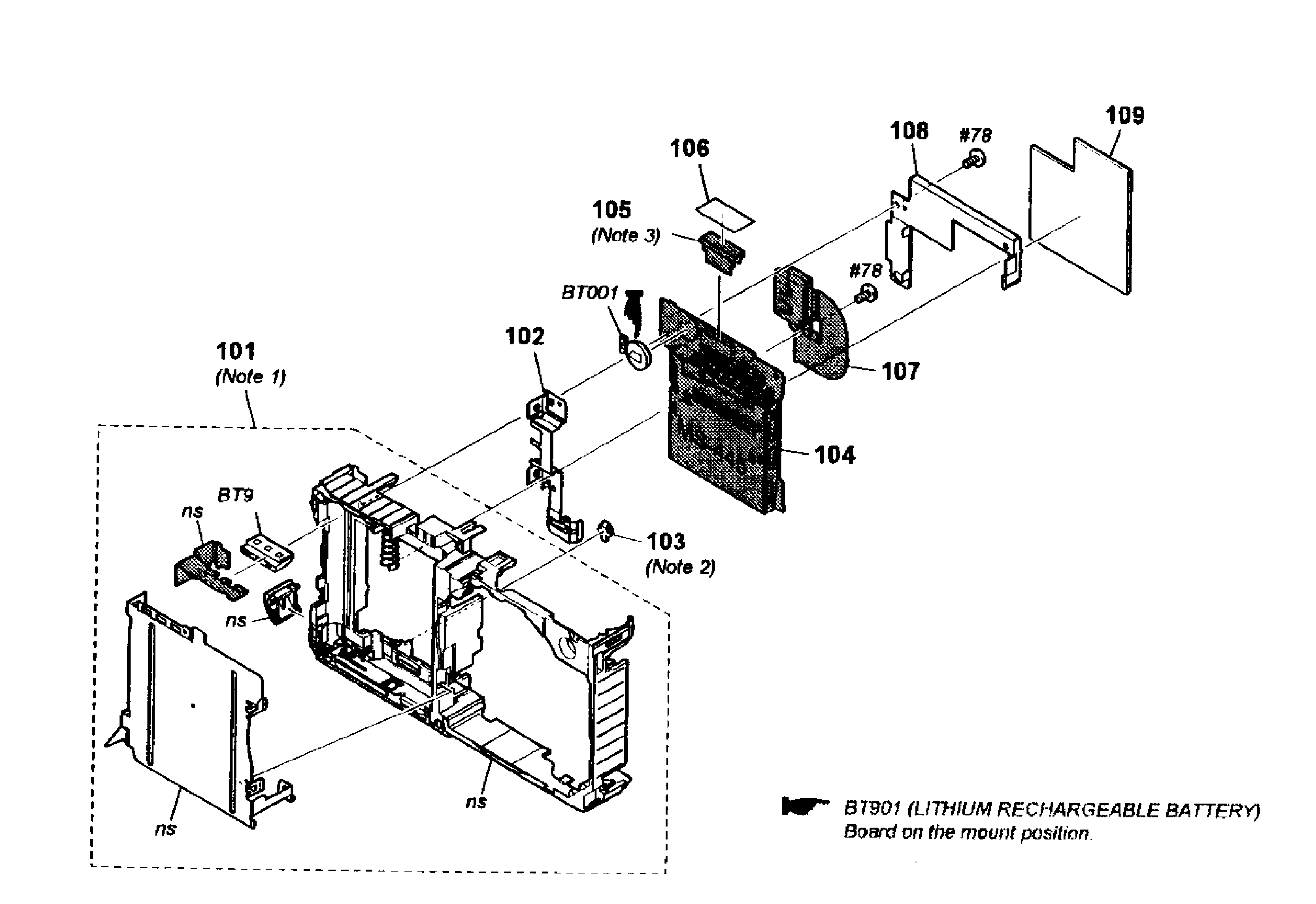Sony DSC-WX5 bt section diagram