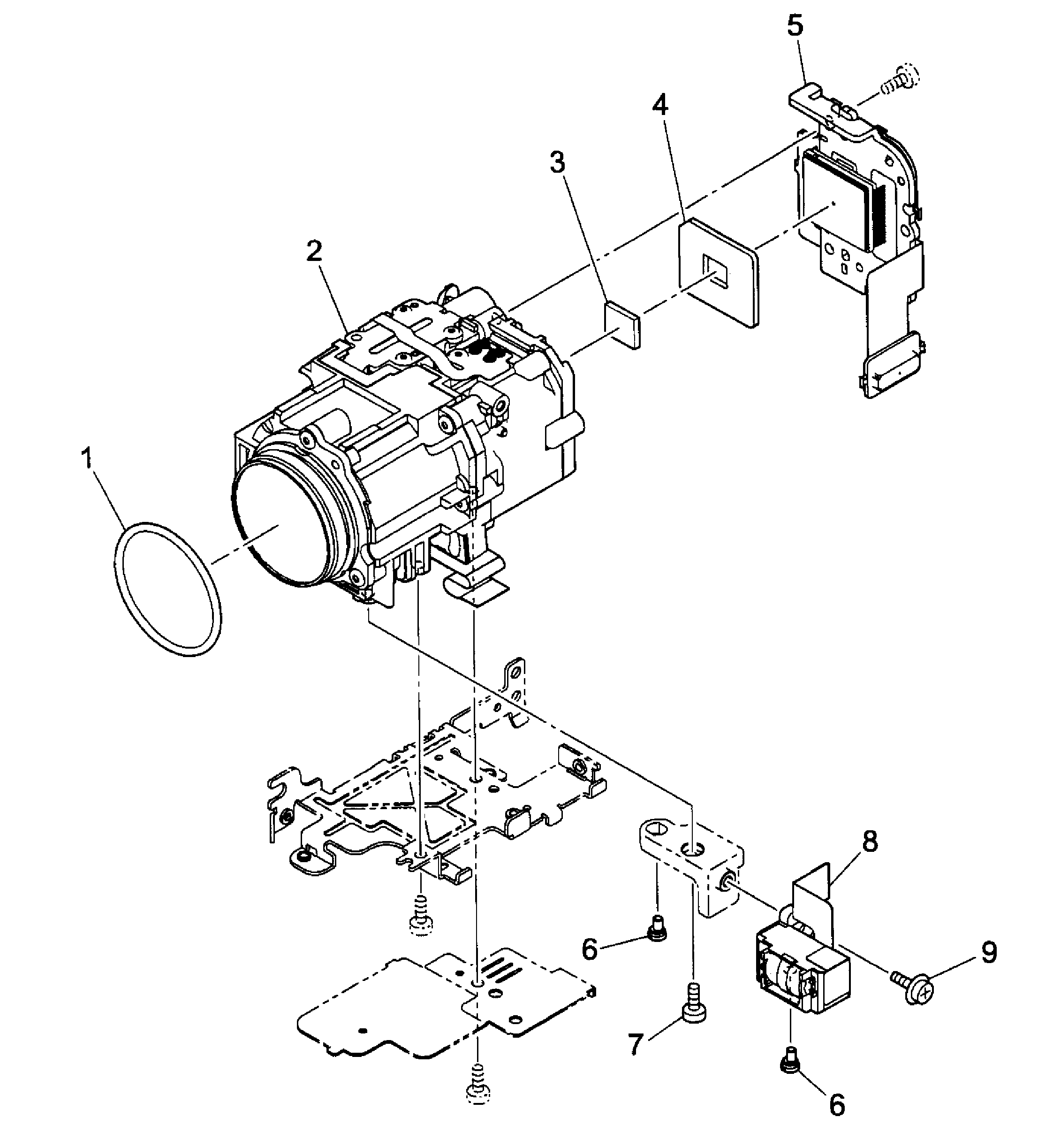 Canon HFR10 lens asy diagram