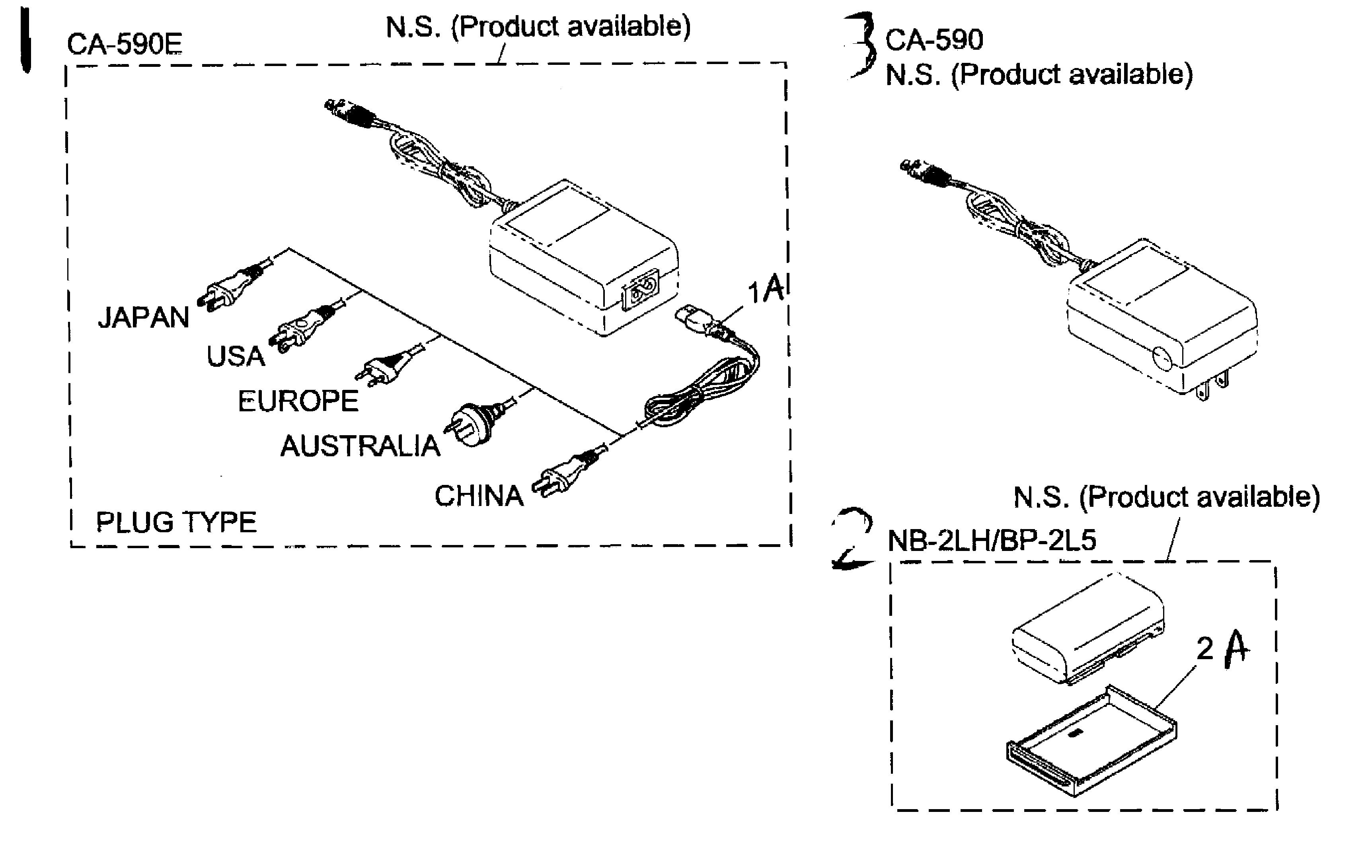 Canon HFR10 accessory diagram