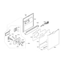 Bosch SHE45M05UC/50 door assy diagram
