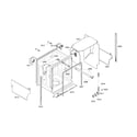 Bosch SHE45M05UC/50 cabinet assy diagram
