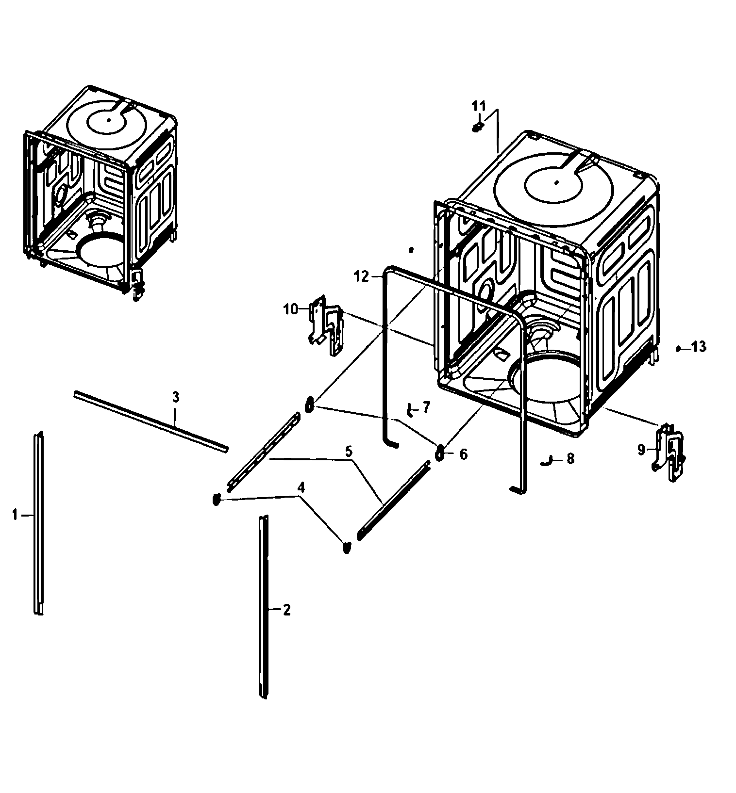 Samsung DMT400RHS/XAA cabinet diagram
