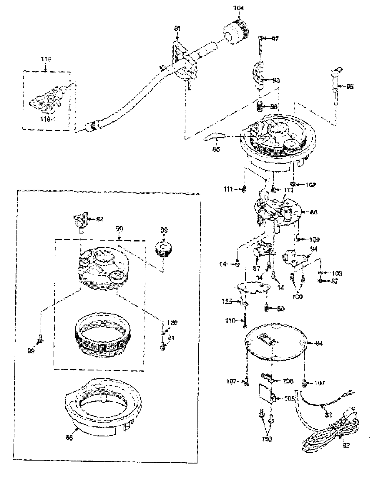 Technics SL-1200MK5PP arm assy diagram