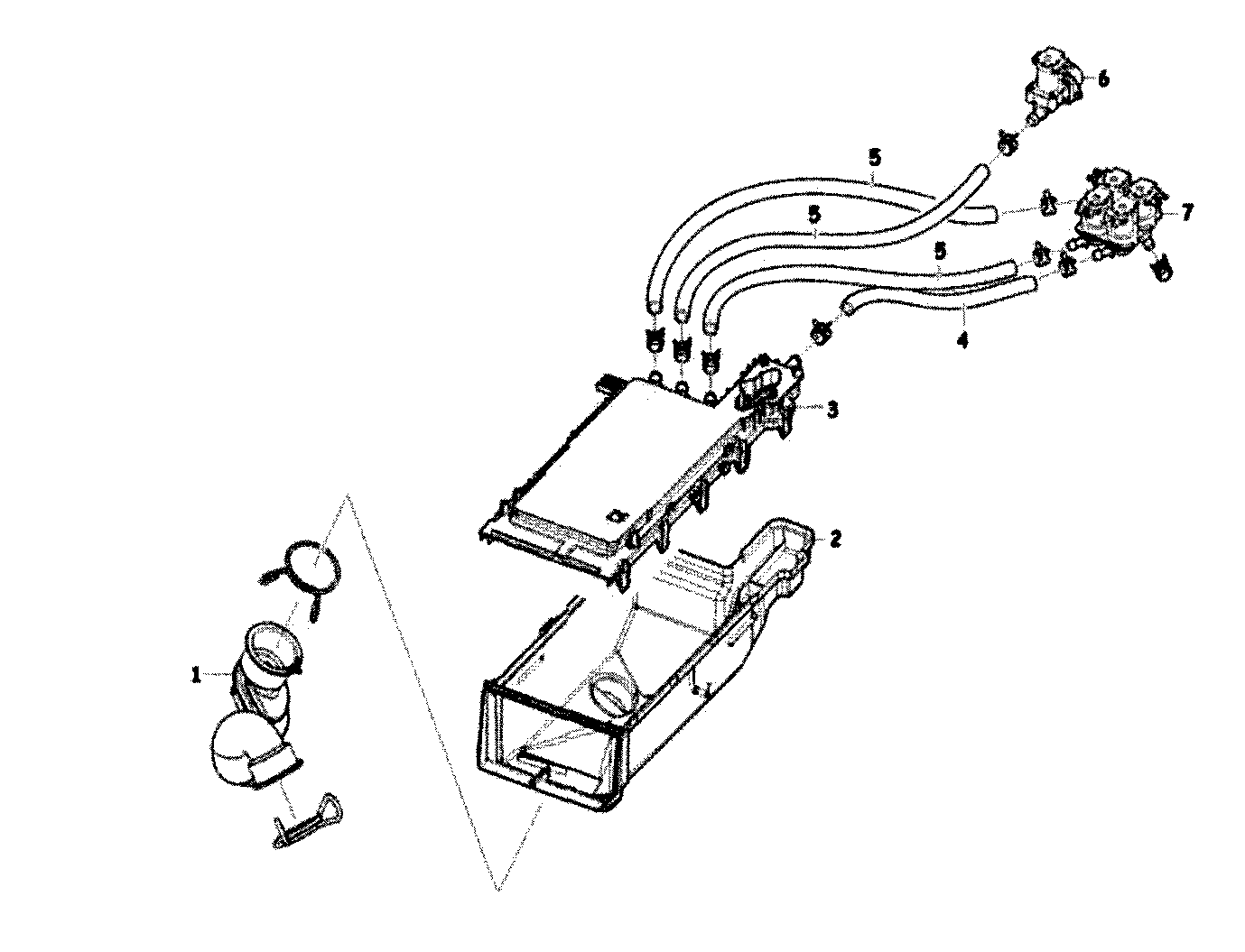 Samsung WF410ANW/XAA-00 drawer assy 2 diagram
