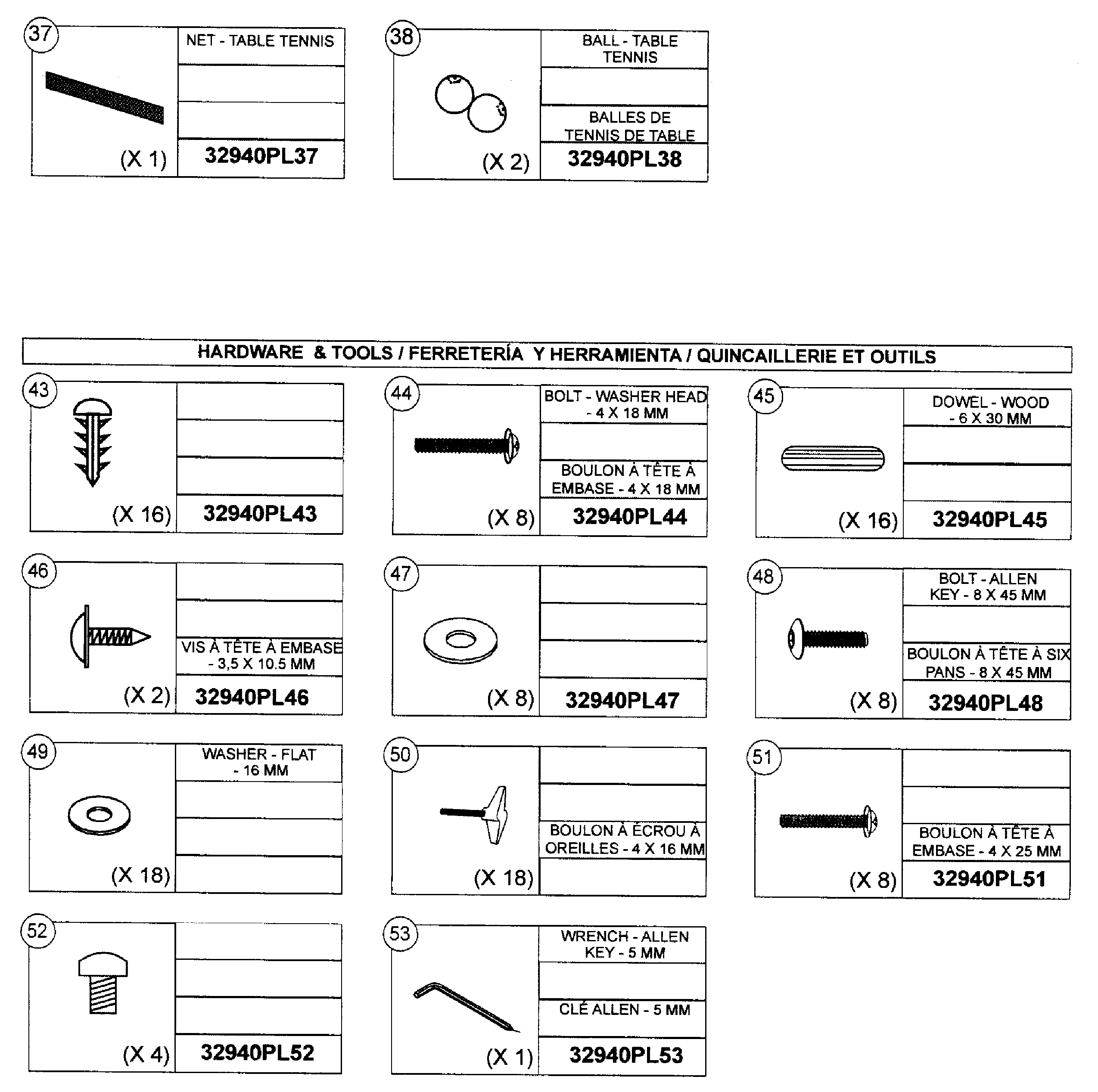 Sportcraft 1-1-32-940 parts 4 diagram