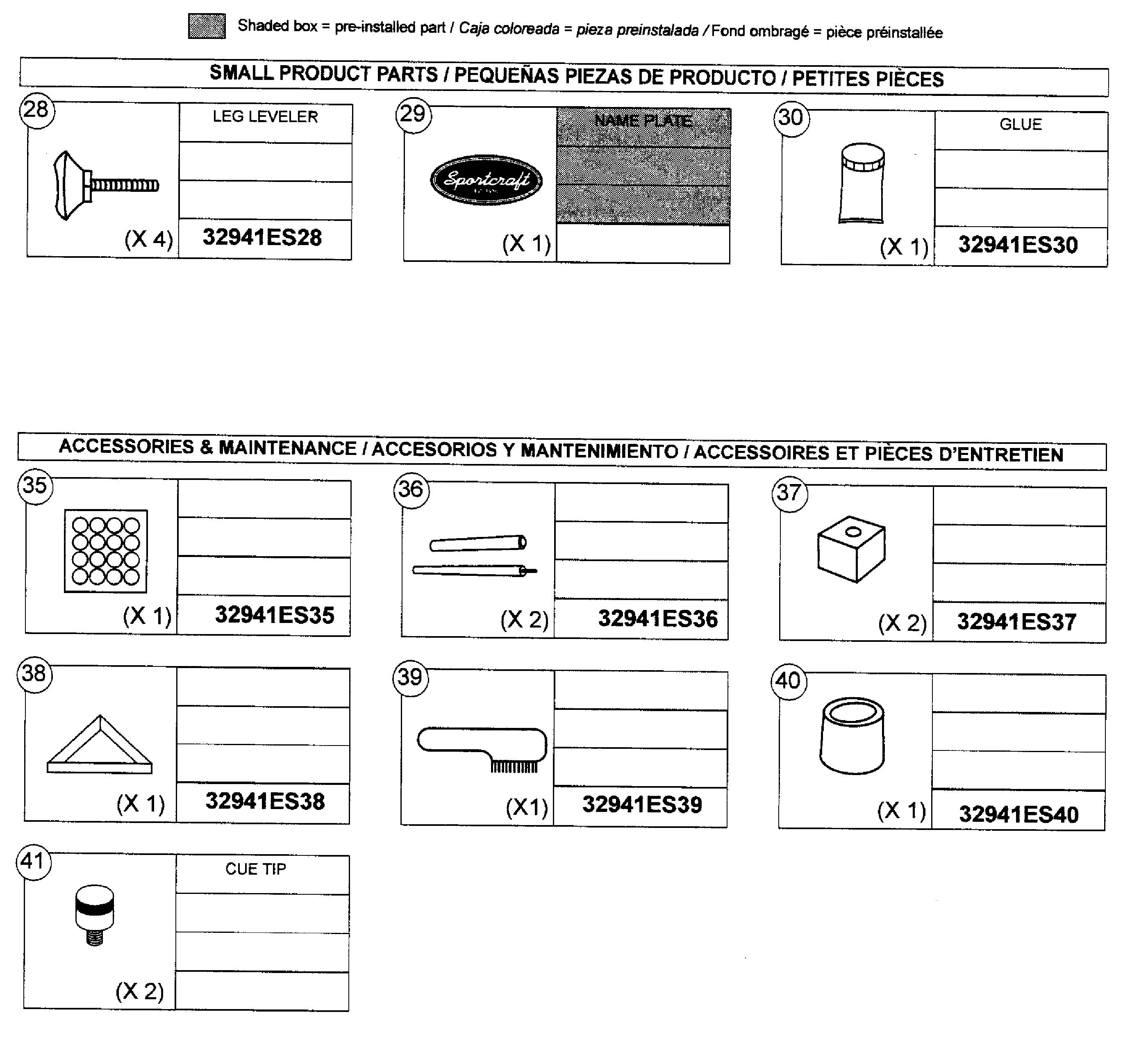 Sportcraft 1-1-32-941 parts 4 diagram