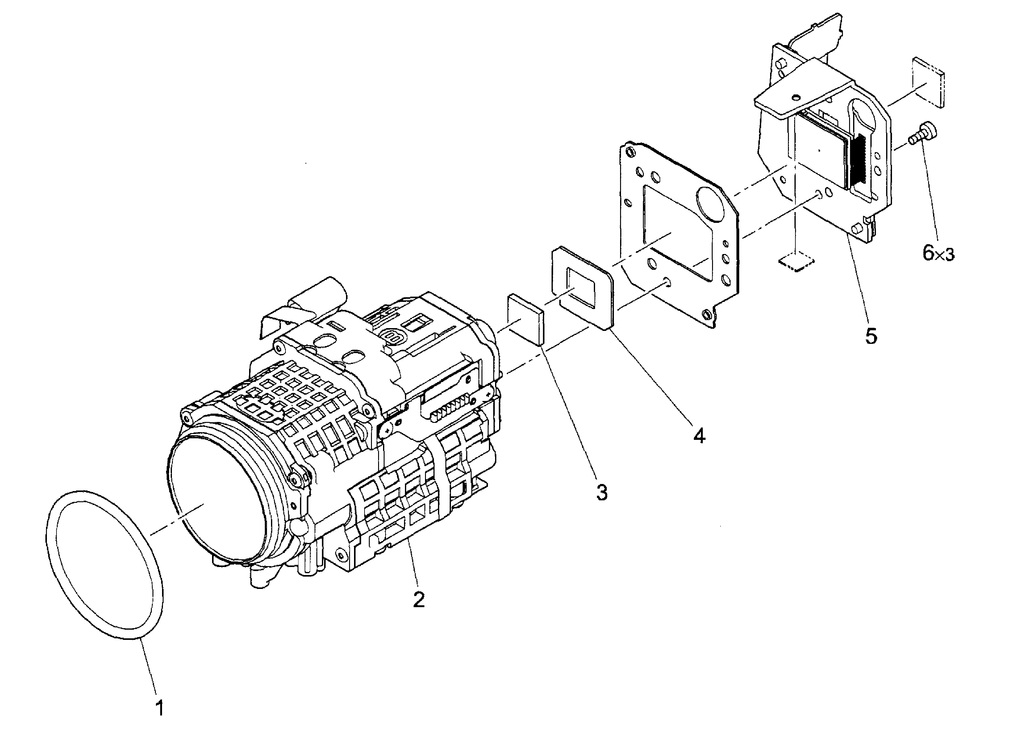 Canon HFS20 lens assy diagram
