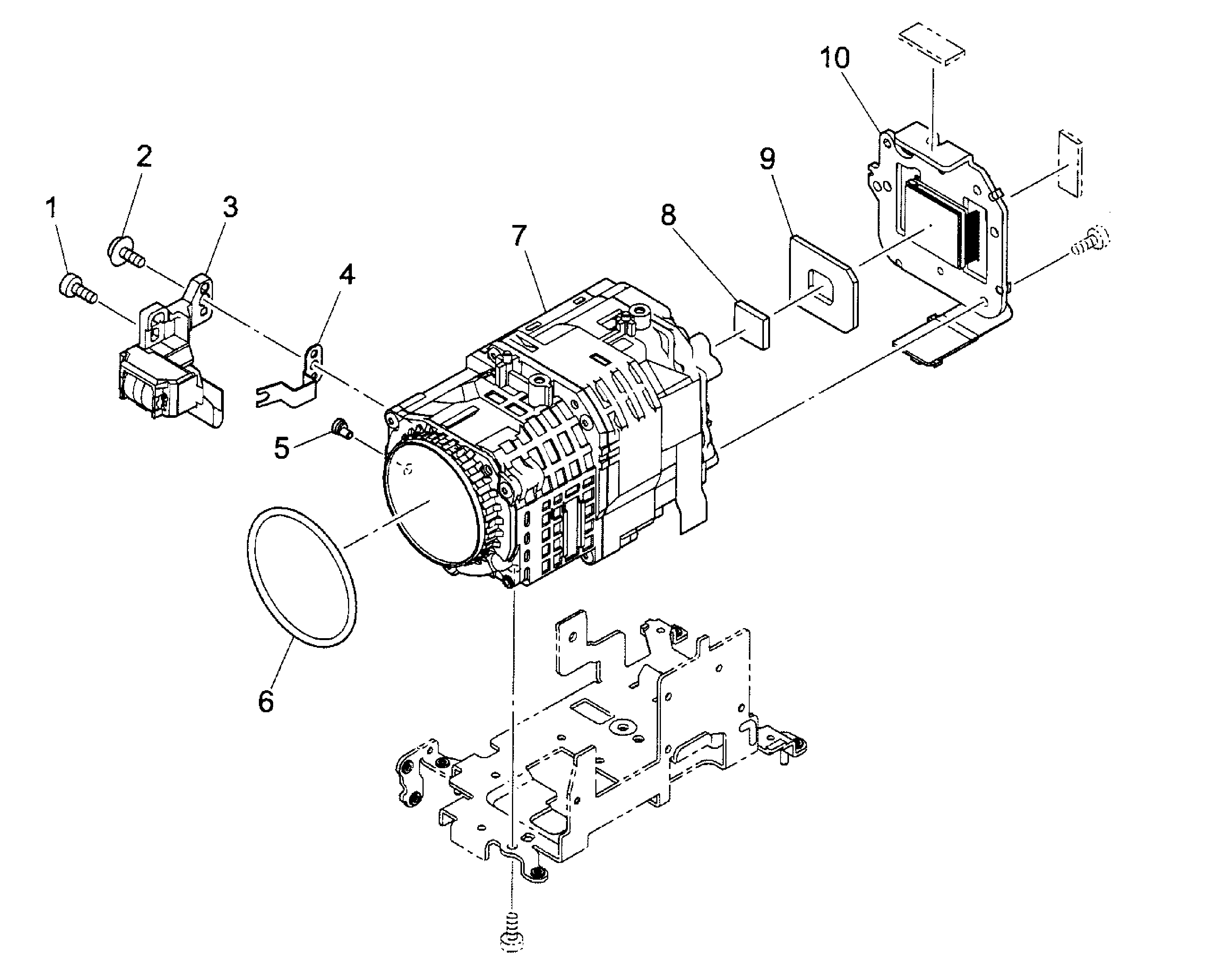 Canon HFM31 lens assy diagram