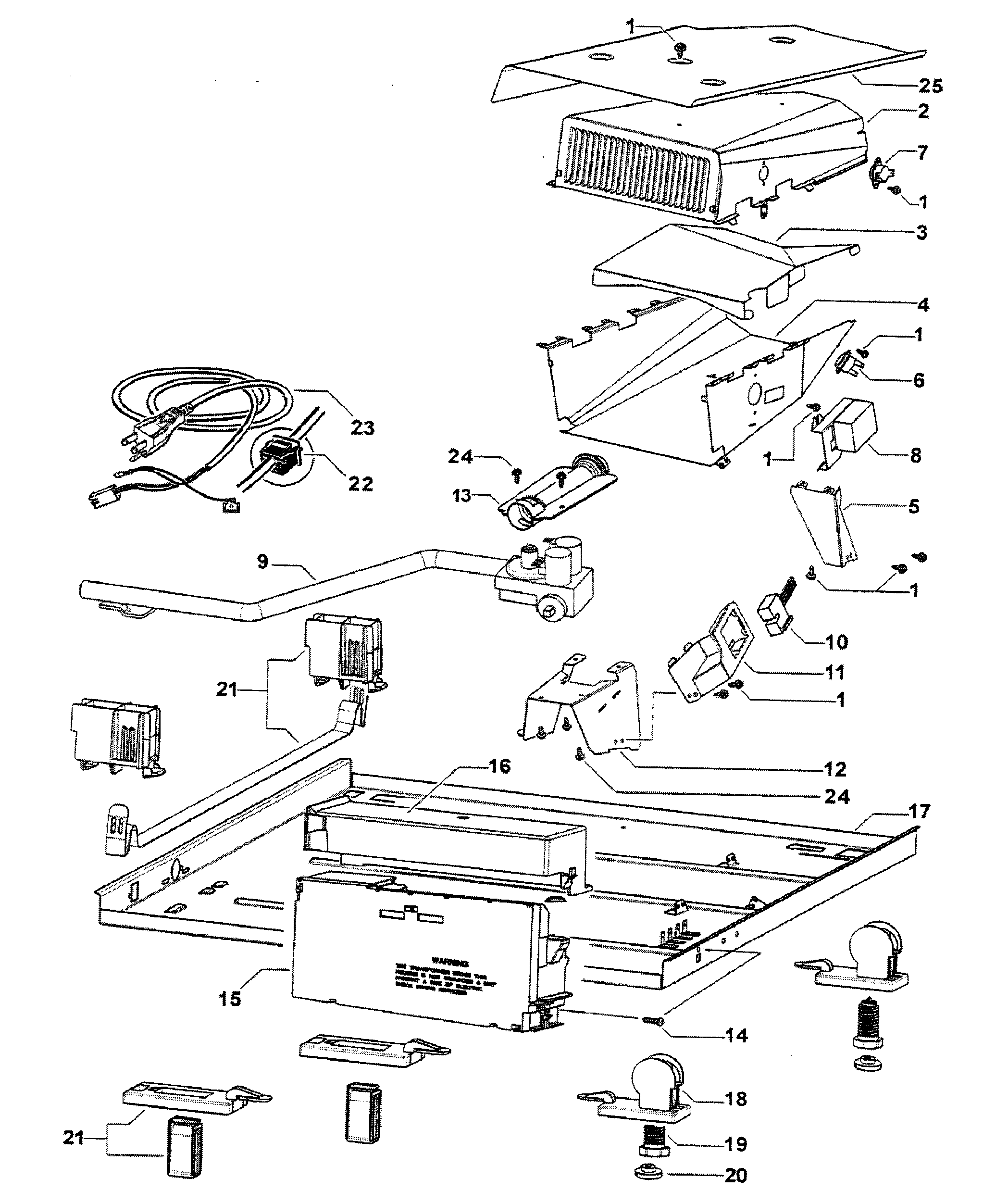 Fisher & Paykel DG62T27GW2-96150-A base assy diagram