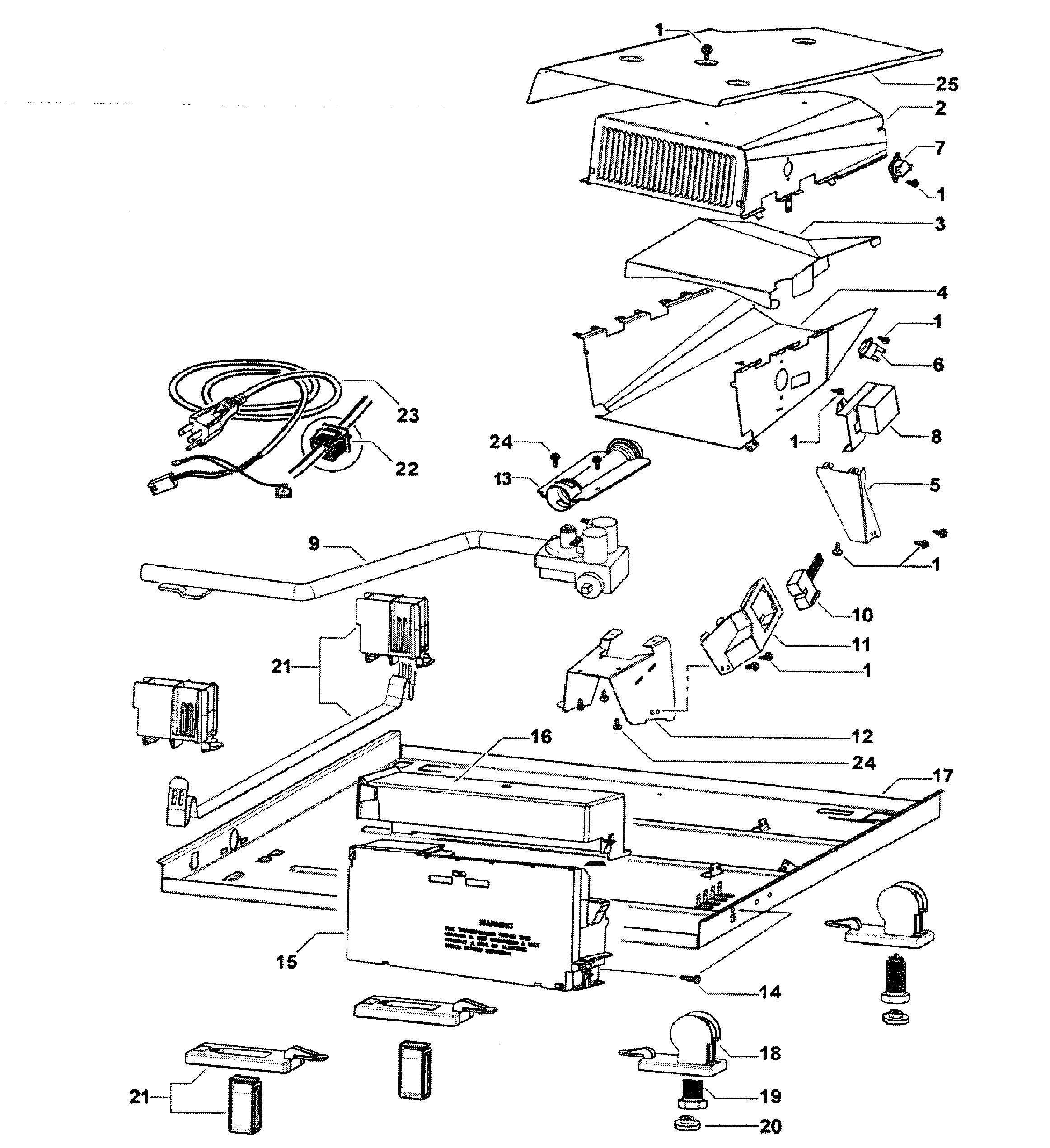 Fisher & Paykel DG62T27CW2-96170-A base assy diagram