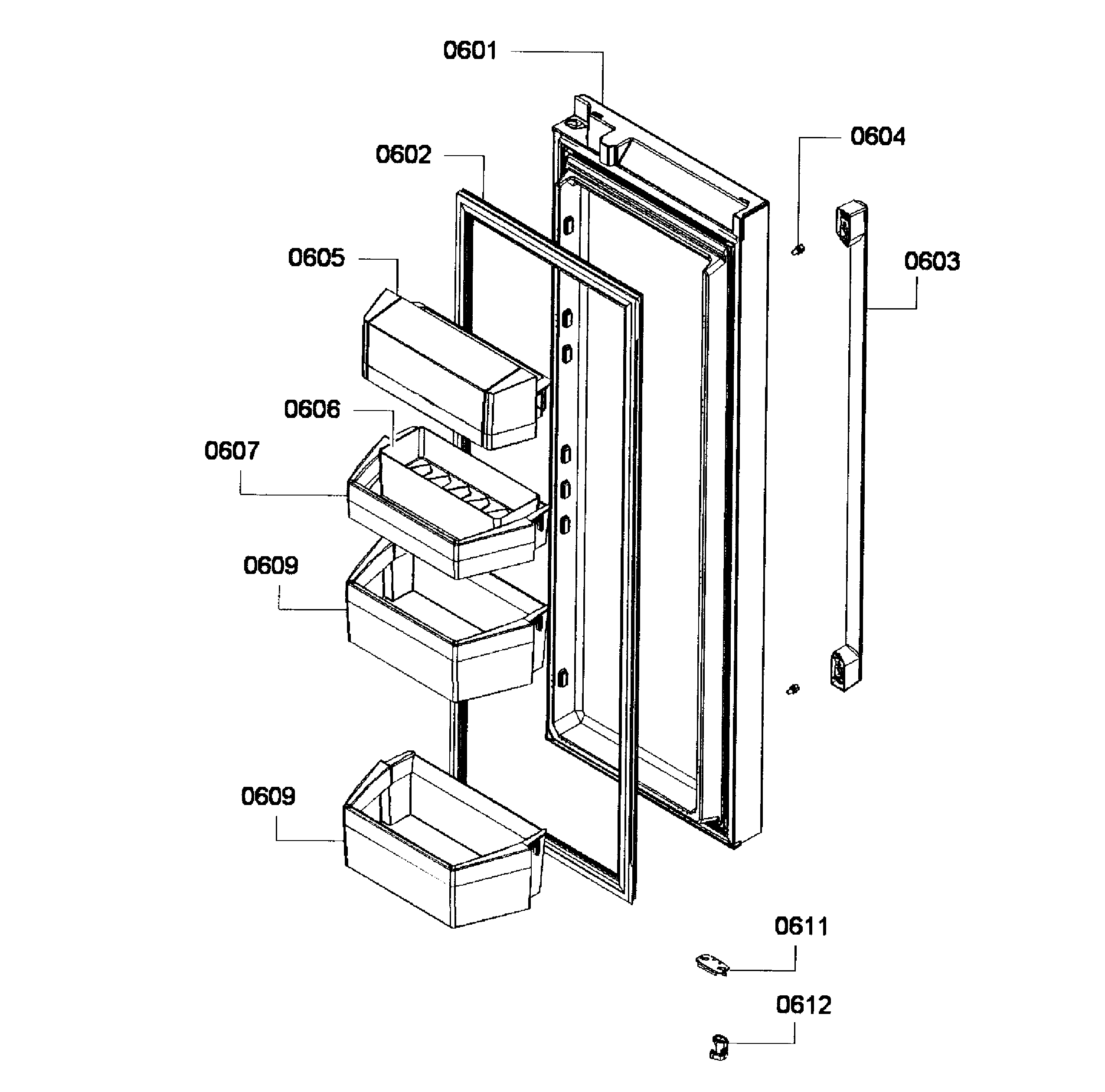 Bosch B26FT70SNS/01 right door diagram