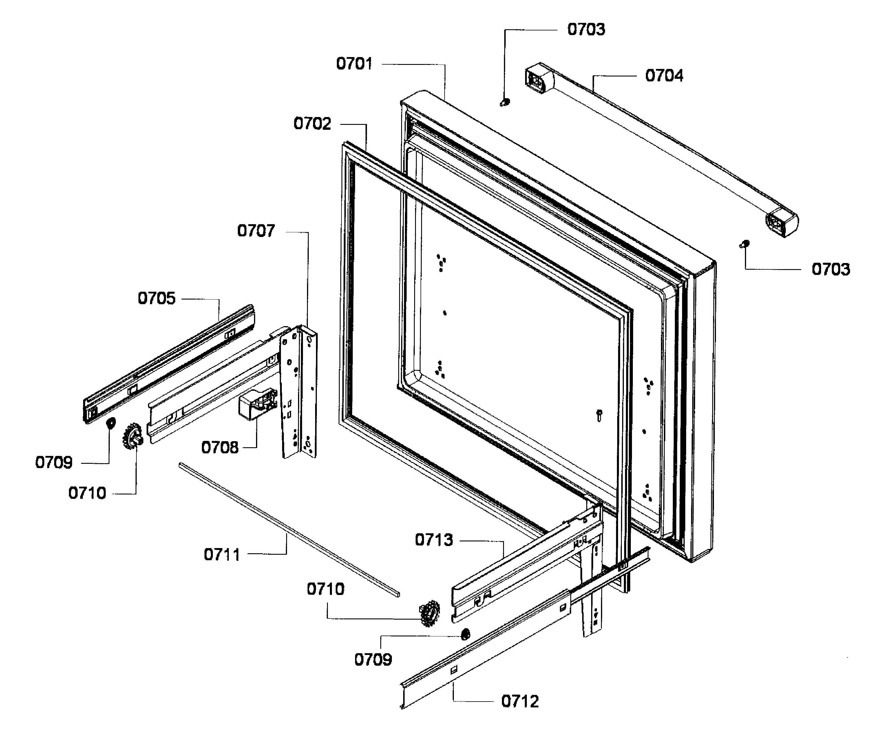 Bosch B26FT70SNS/01 freezer door diagram