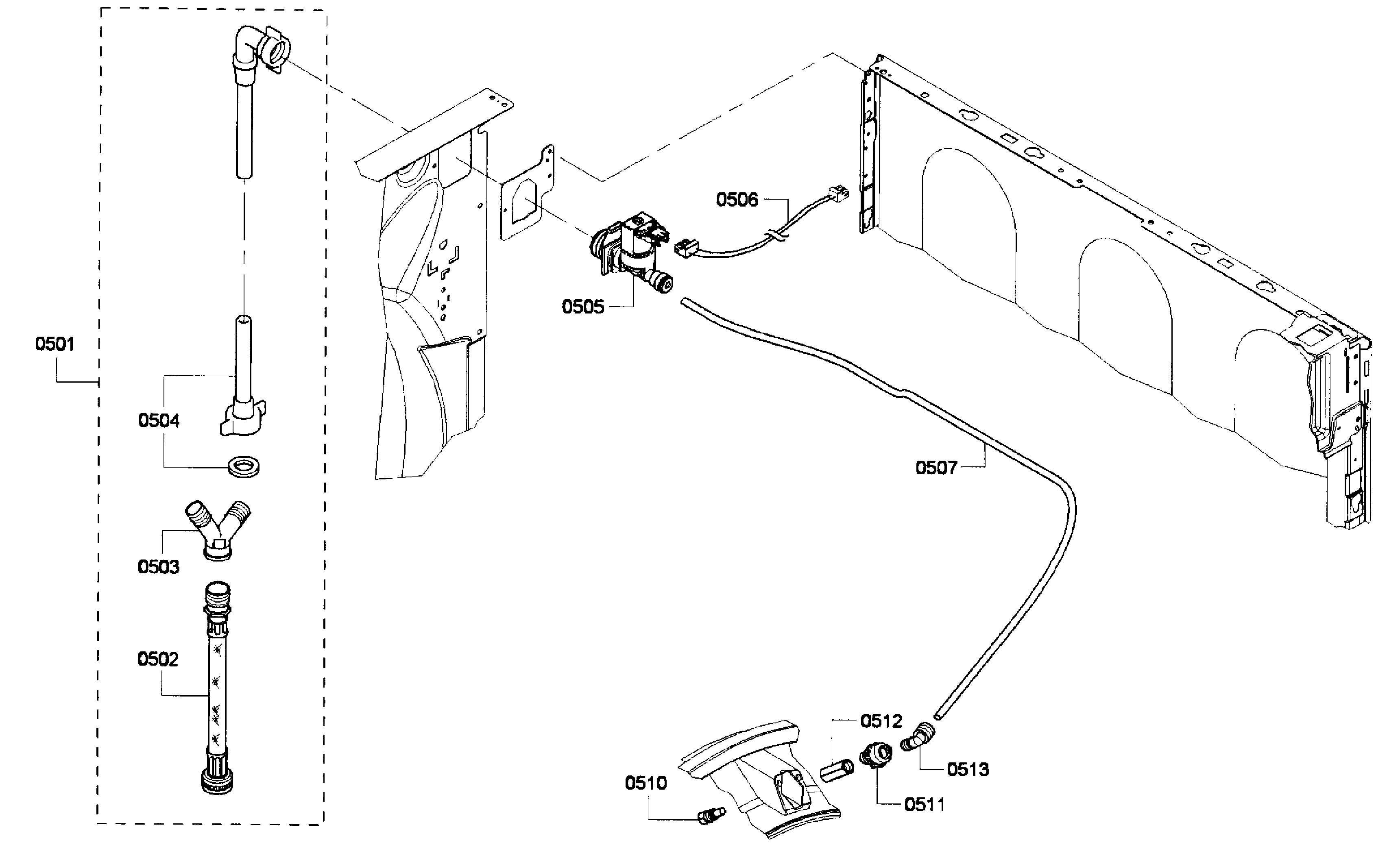 Bosch WTVC533CUS/09 mist assy diagram