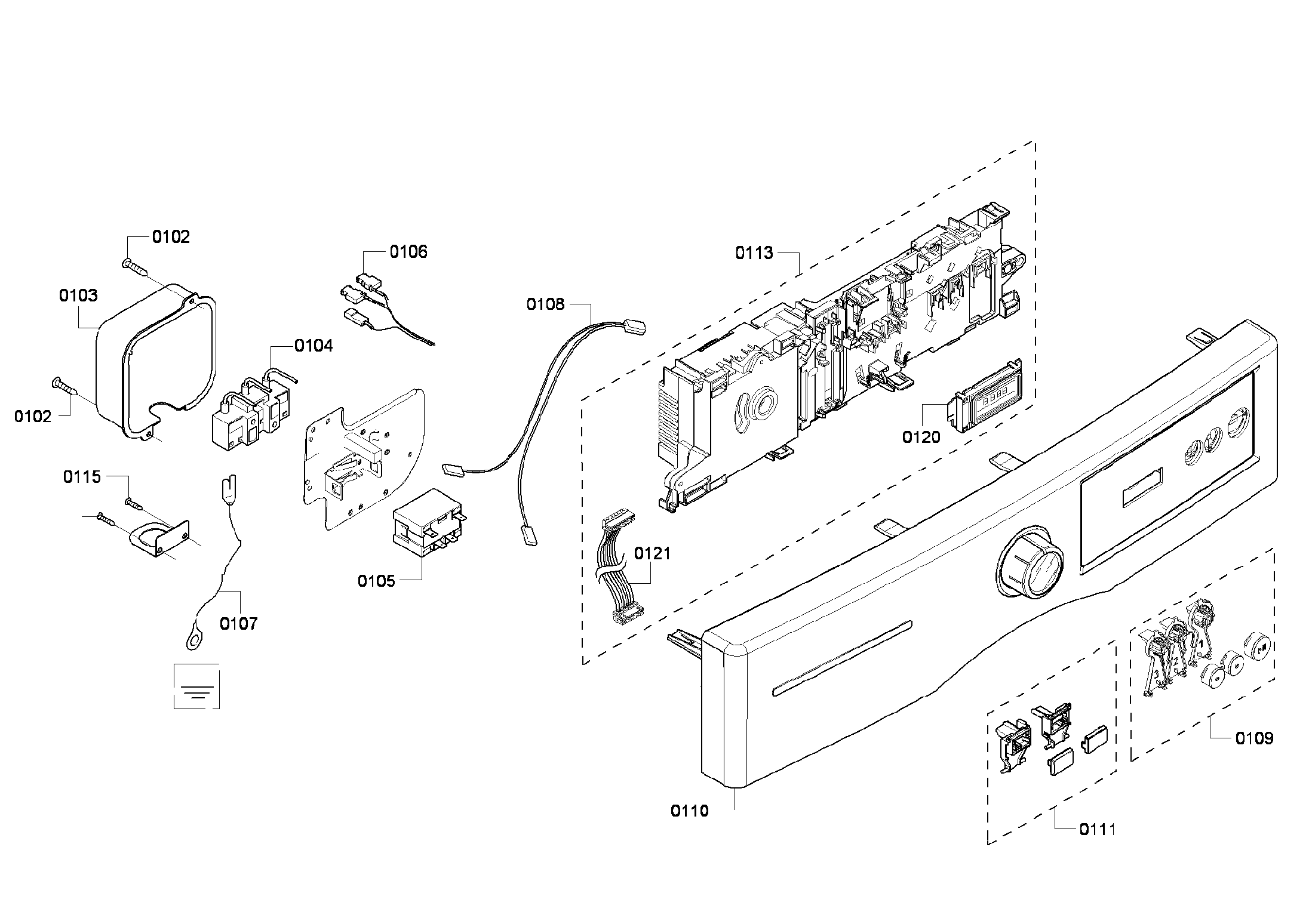 Bosch WTVC833PUS/09 control panel diagram