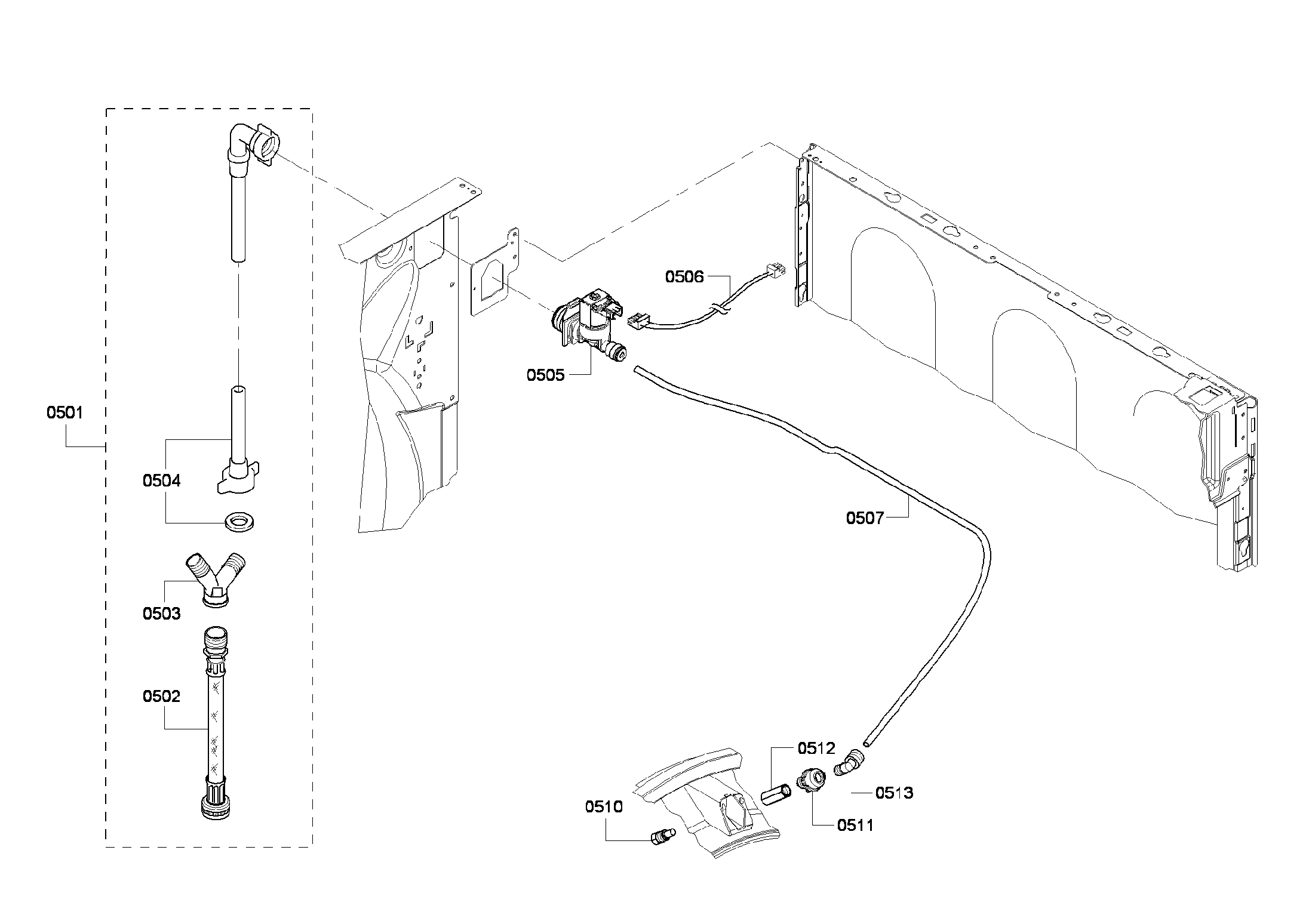 Bosch WTVC833PUS/09 valve assy diagram
