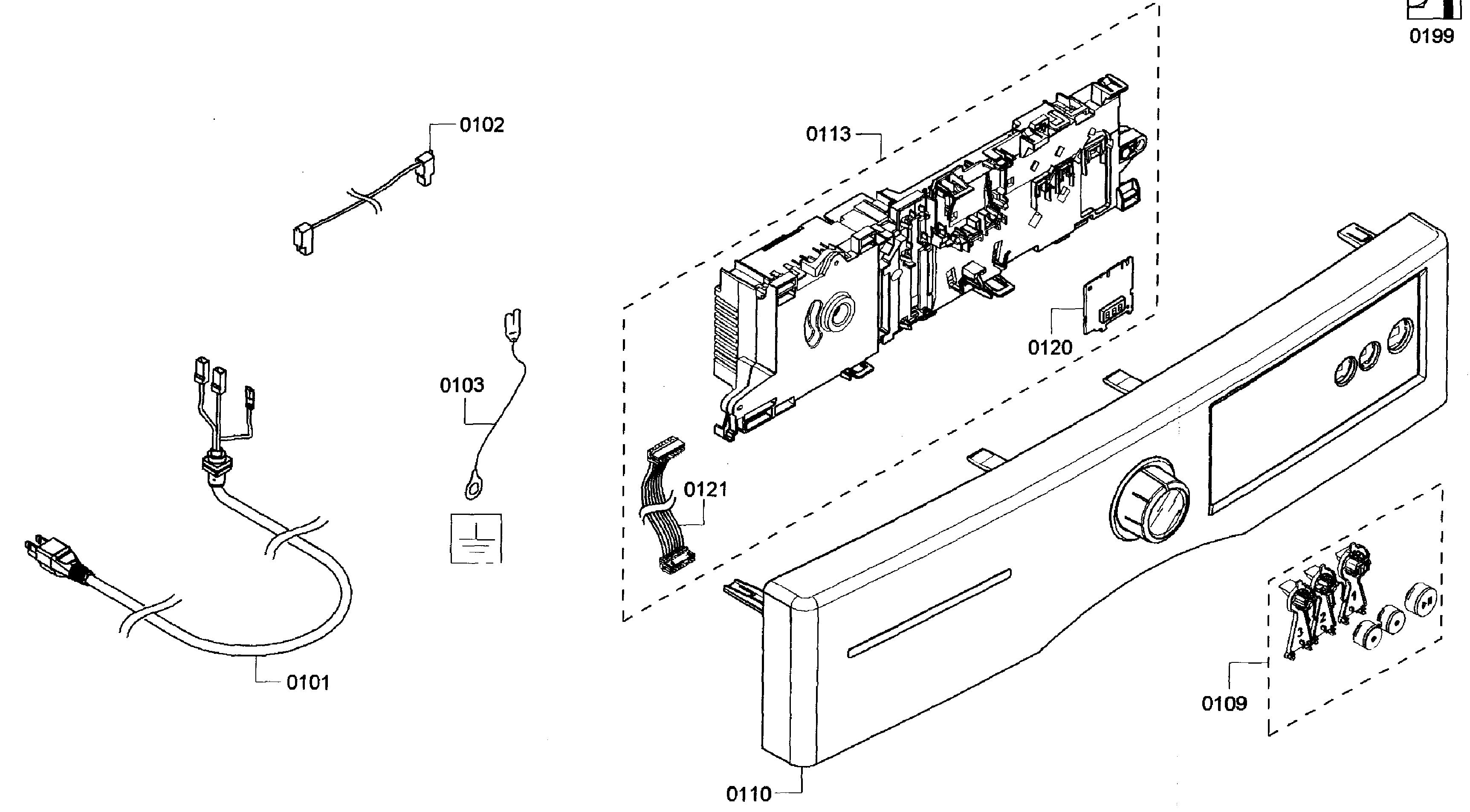 Bosch WTVC553CUC/10 front panel diagram