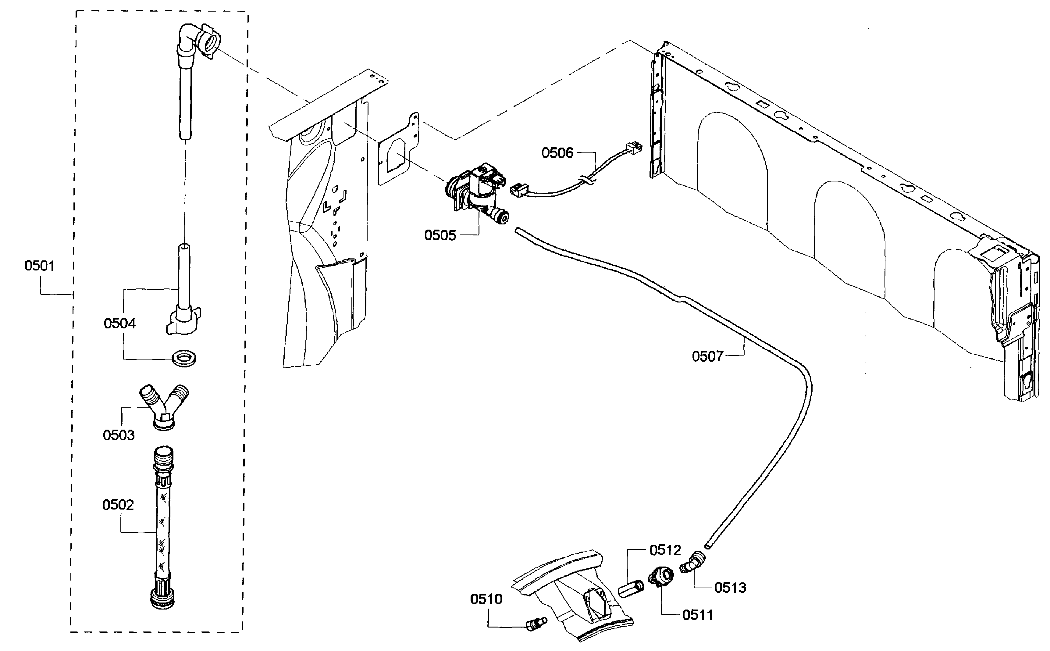 Bosch WTVC553CUC/10 mist assy diagram