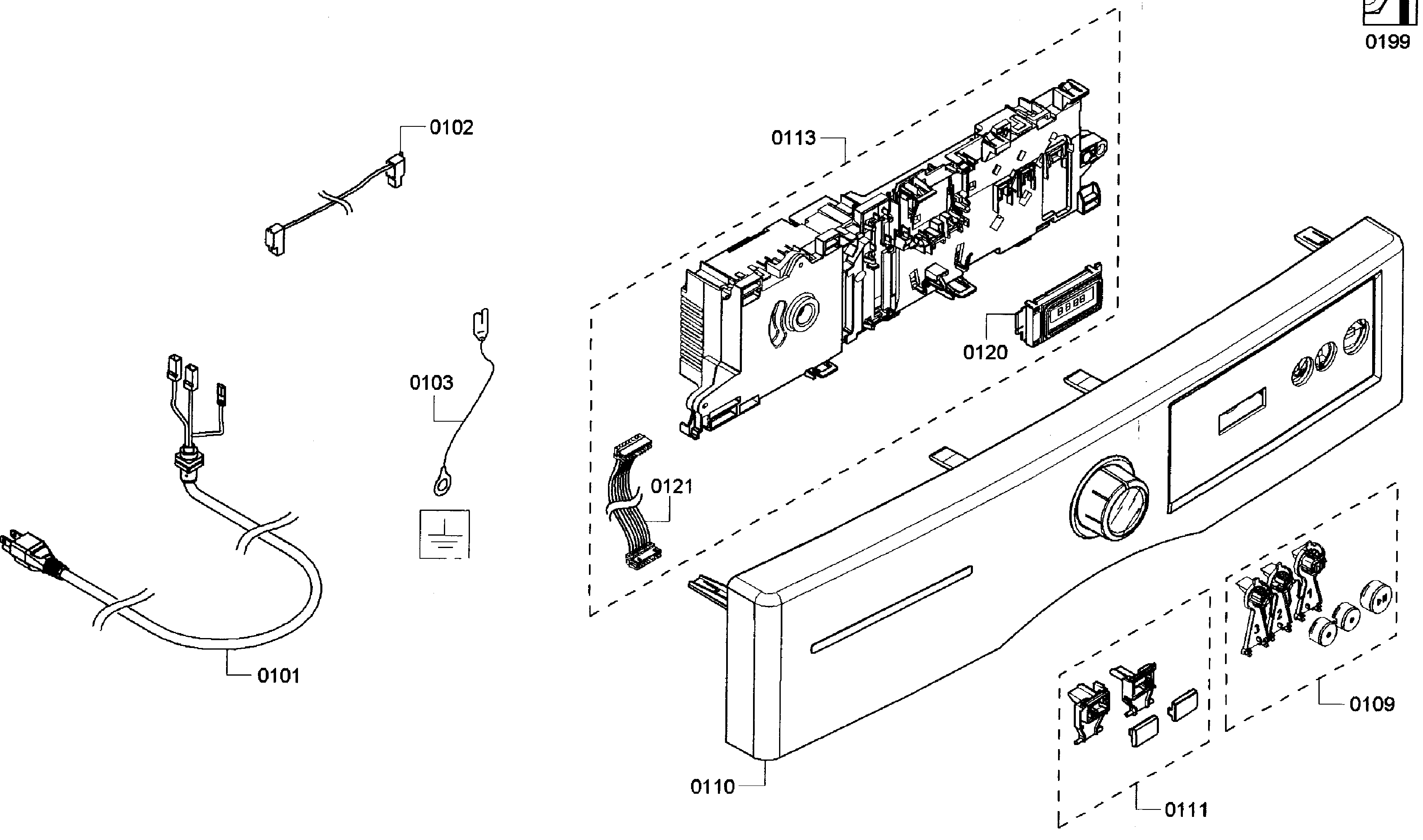 Bosch WTVC853PUC/10 front panel diagram