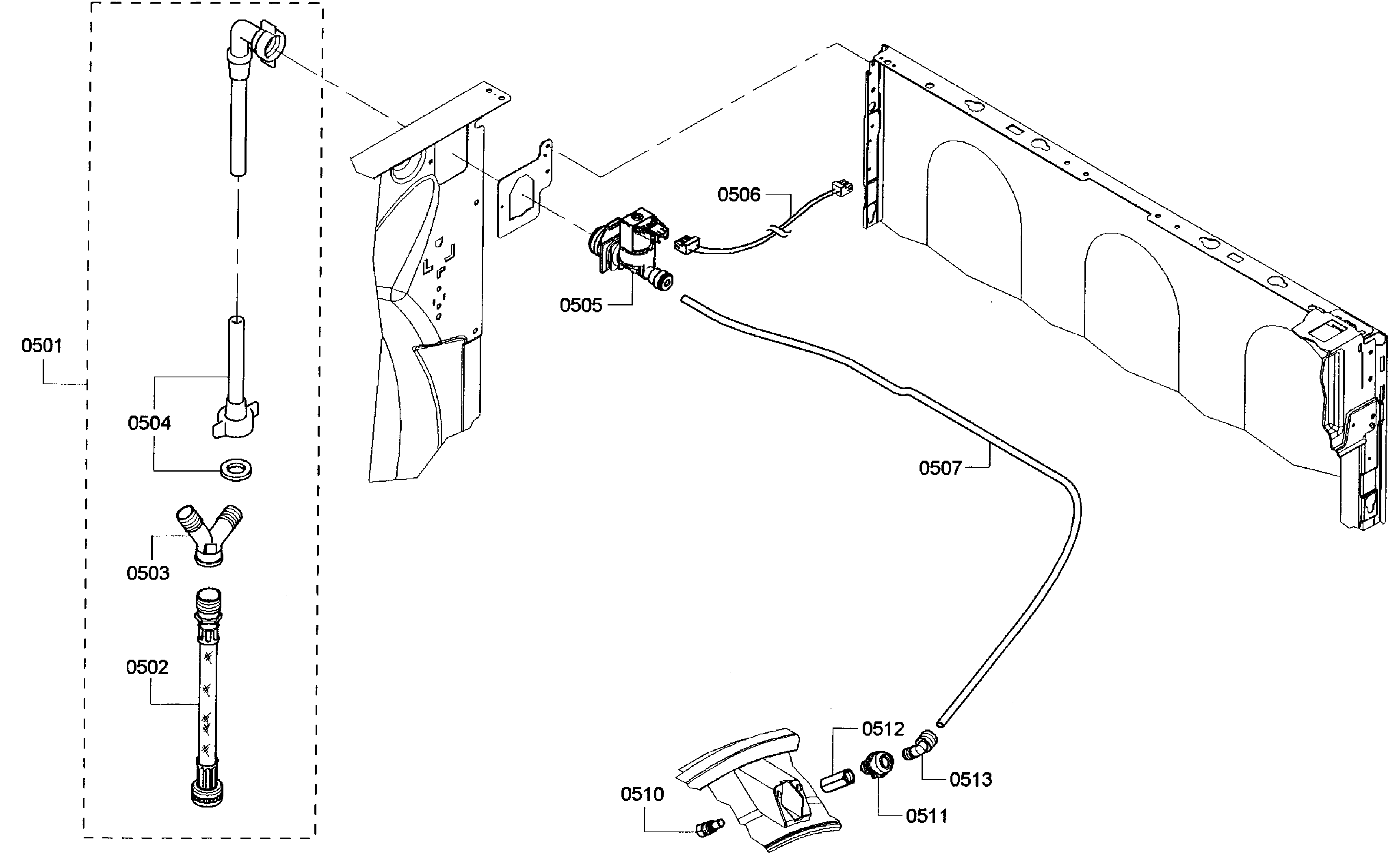 Bosch WTVC853PUC/10 mist assy diagram