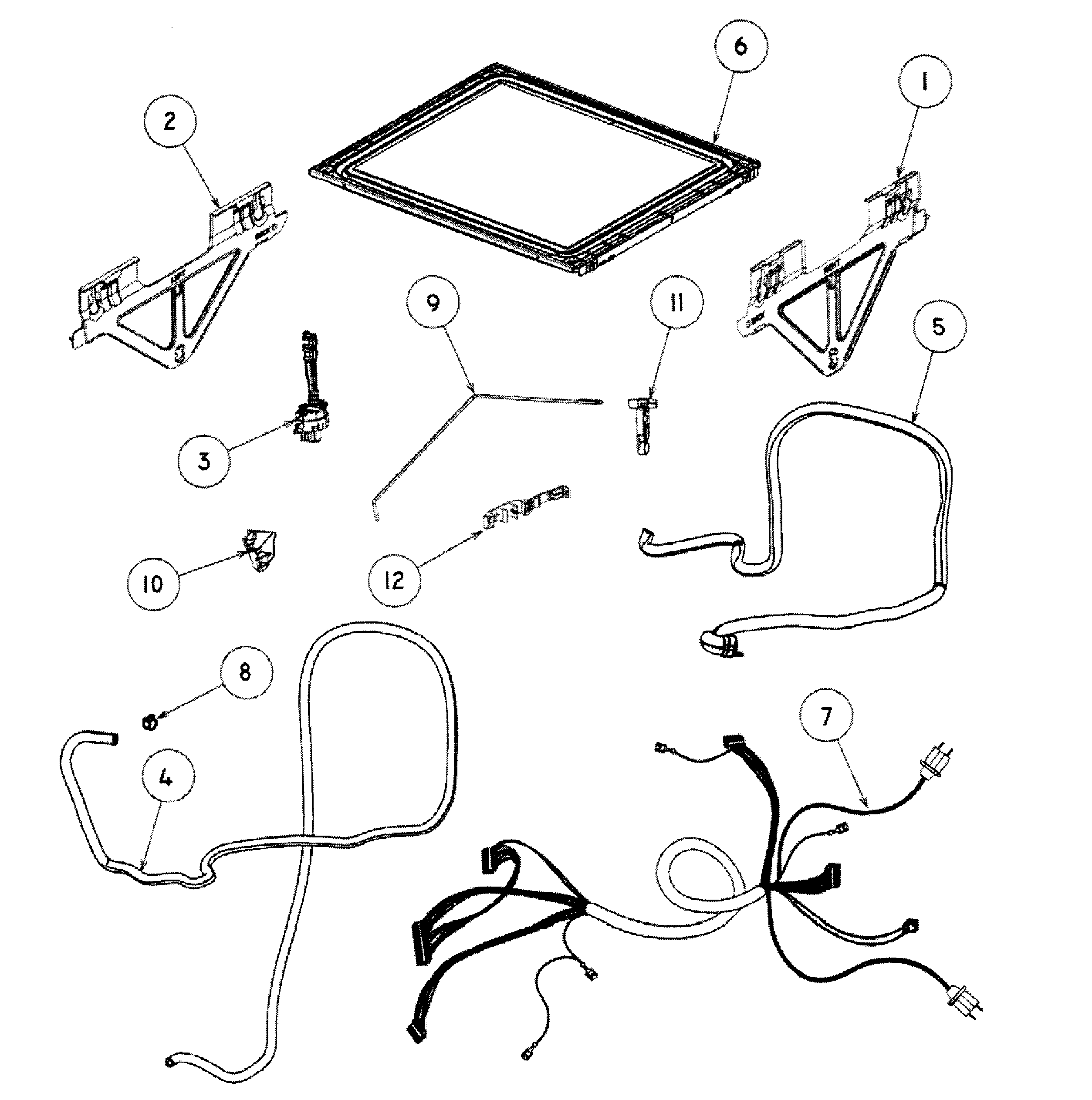 Fisher & Paykel DD24DCX6V2-88605-A lid/link asy diagram