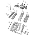 Fisher & Paykel DD24STI6V2-88558-A rack assembly diagram