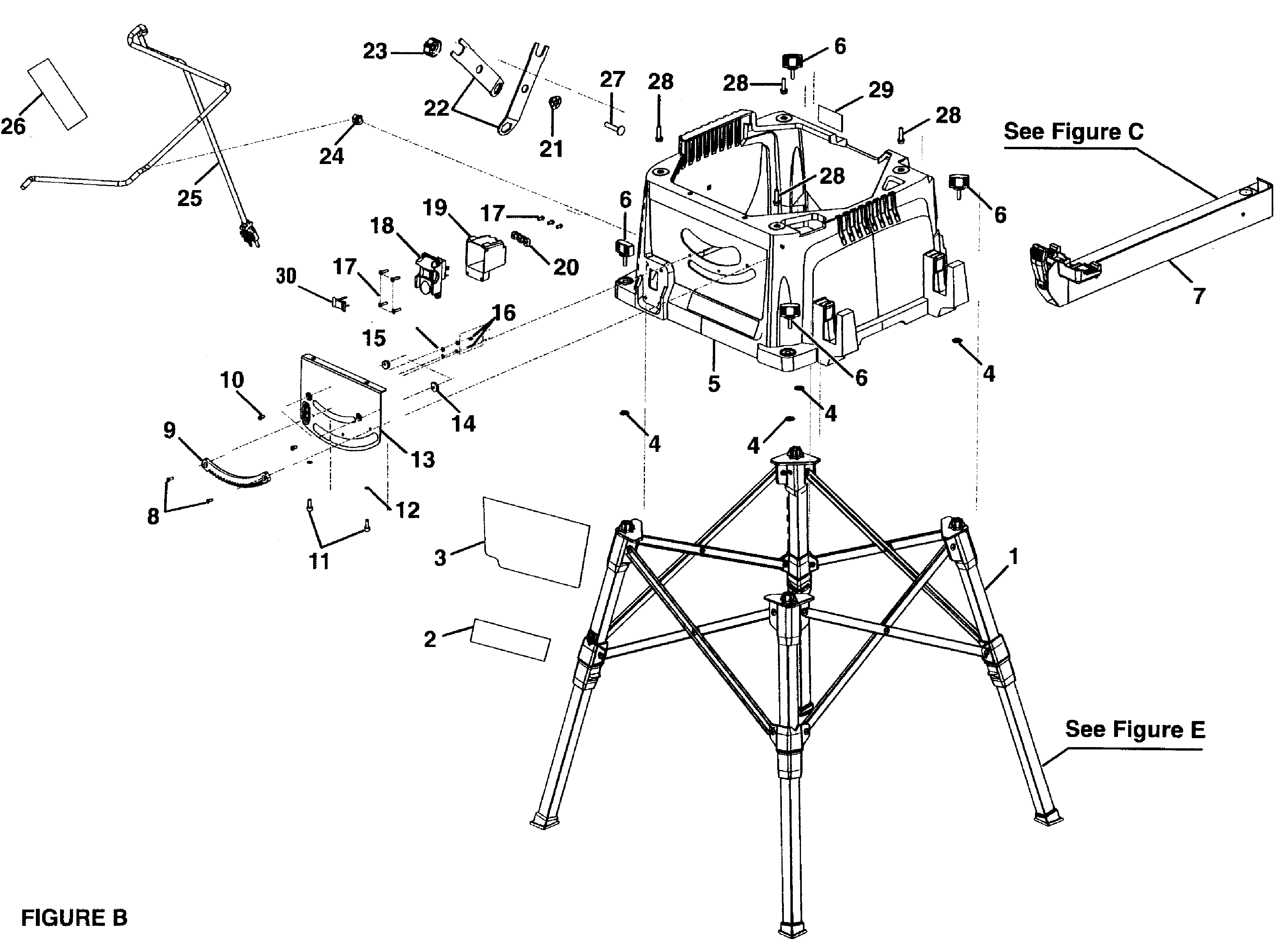 Craftsman 315284620 base assy diagram