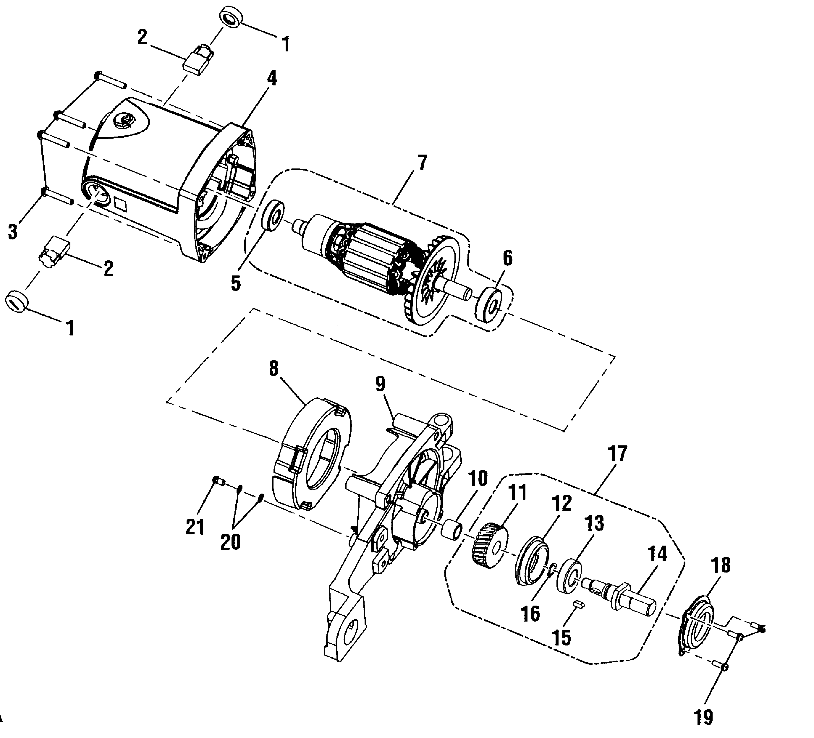 Craftsman 315284620 motor assy diagram