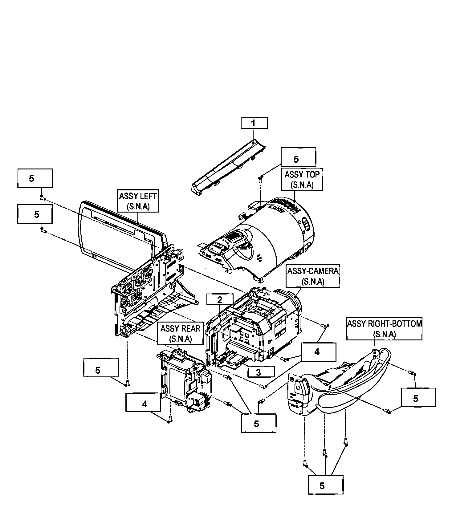 Samsung HMX-H205BN/XAA chassis diagram