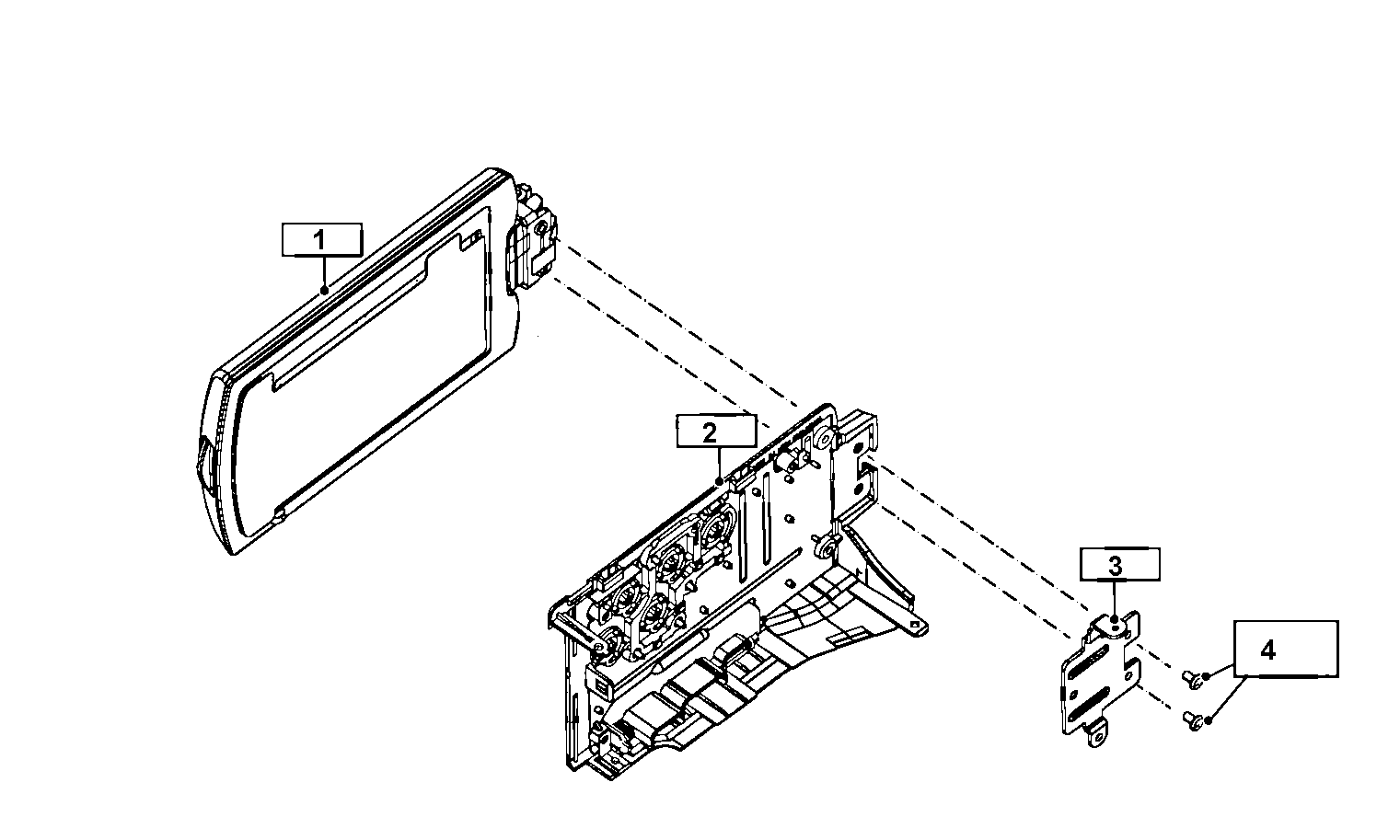 Samsung HMX-H205BN/XAA left asy diagram
