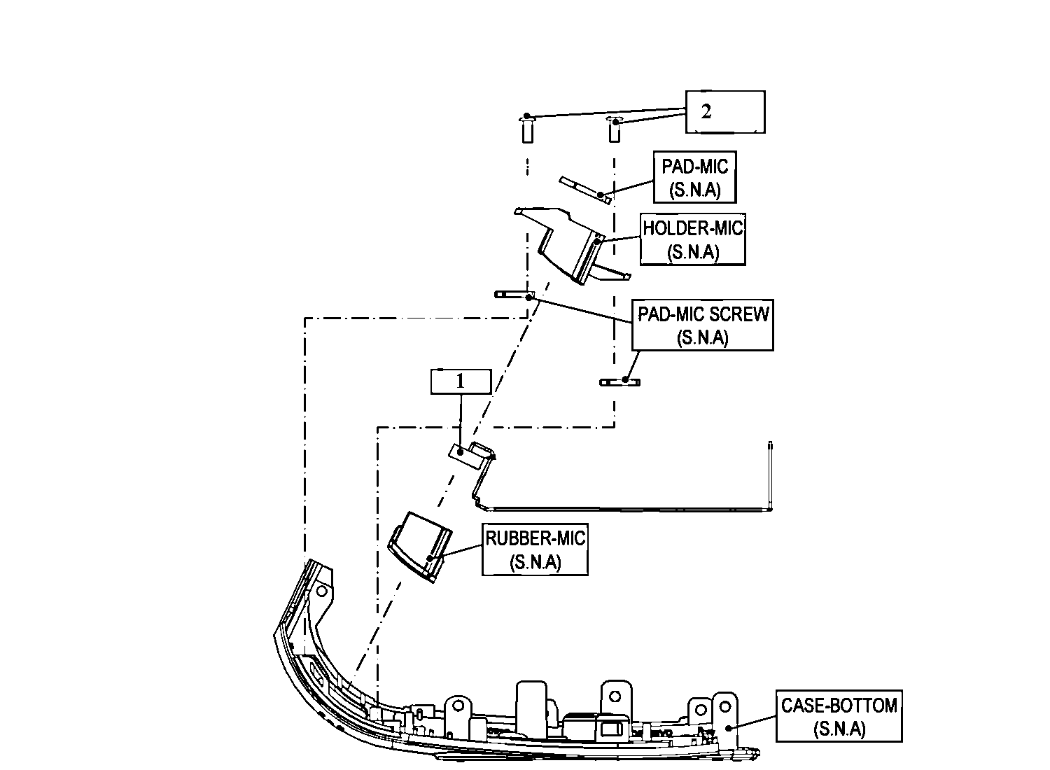 Samsung SMX-C24BN/XAA bottom asy diagram