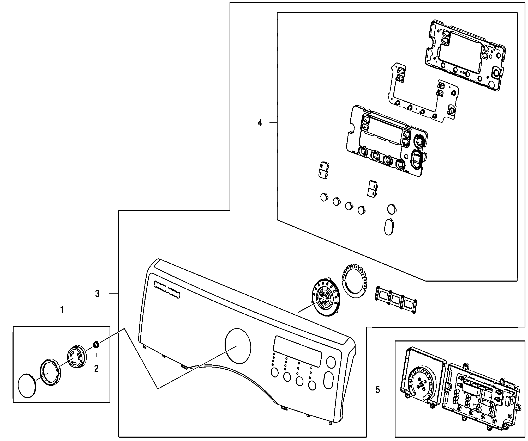 Samsung DV330AGW/XAA fr panel diagram
