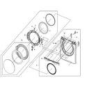 Samsung DV410AGW/XAA door assy diagram