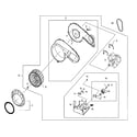 Samsung DV410AGW/XAA motor assy diagram