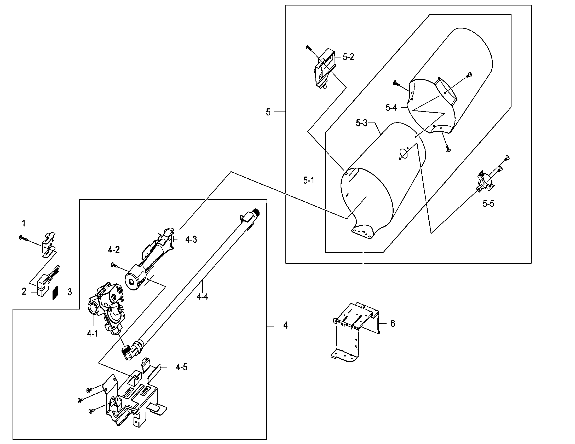 Samsung DV410AGW/XAA heater assy diagram